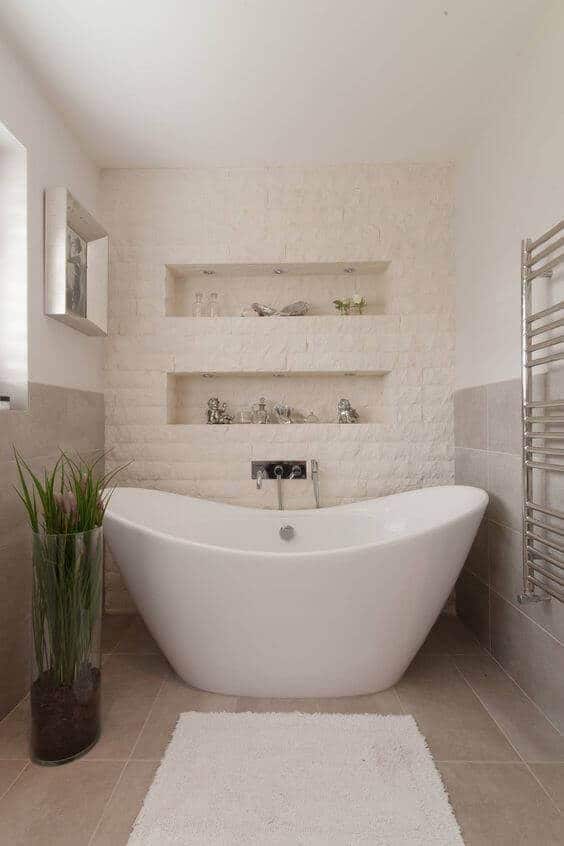 Spa-like remodeled bathroom with soaking tub